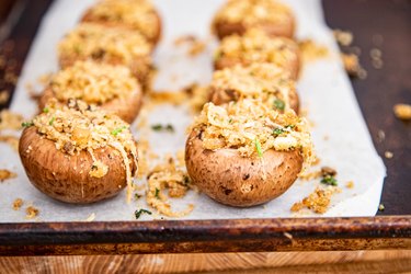 Ready to bake stuffed mushrooms