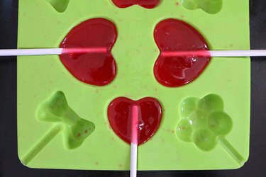 Let the lollipops harden