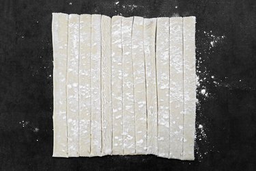 Slice puff pastry